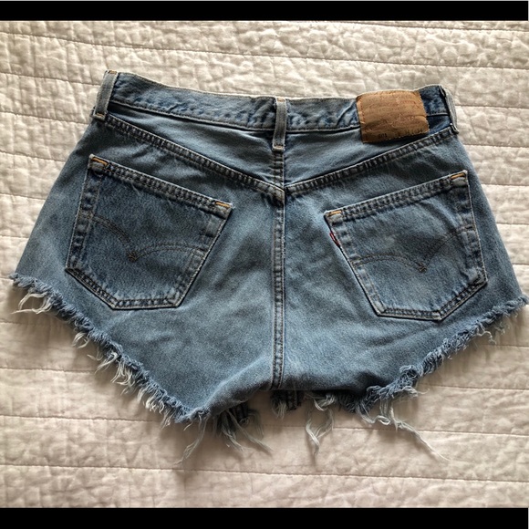 Levi 501 Denim Shorts - Picture 2 of 5